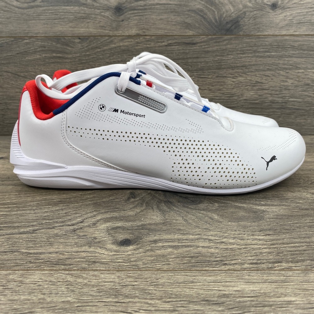 Puma BMW M Motorsport Neo Cat Sneakers Mens 11 White Racing Shoes 308359-04
